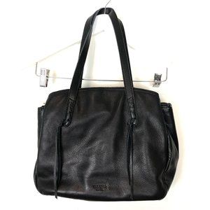 Margot New York Large Leather Tassel Tote Bag